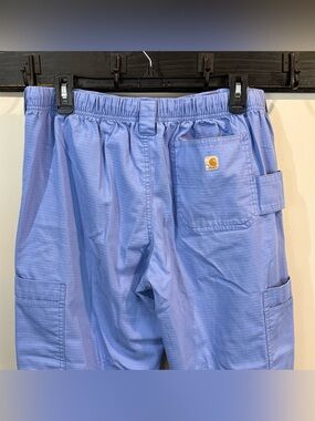 Women’s Carhartt Blue Cargo Scrub Pants Size Medium